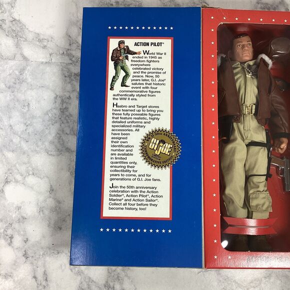 GI Joe Action Pilot Limited Edition WWII Commemorative Figure 1995 NIB - Picture 4 of 11